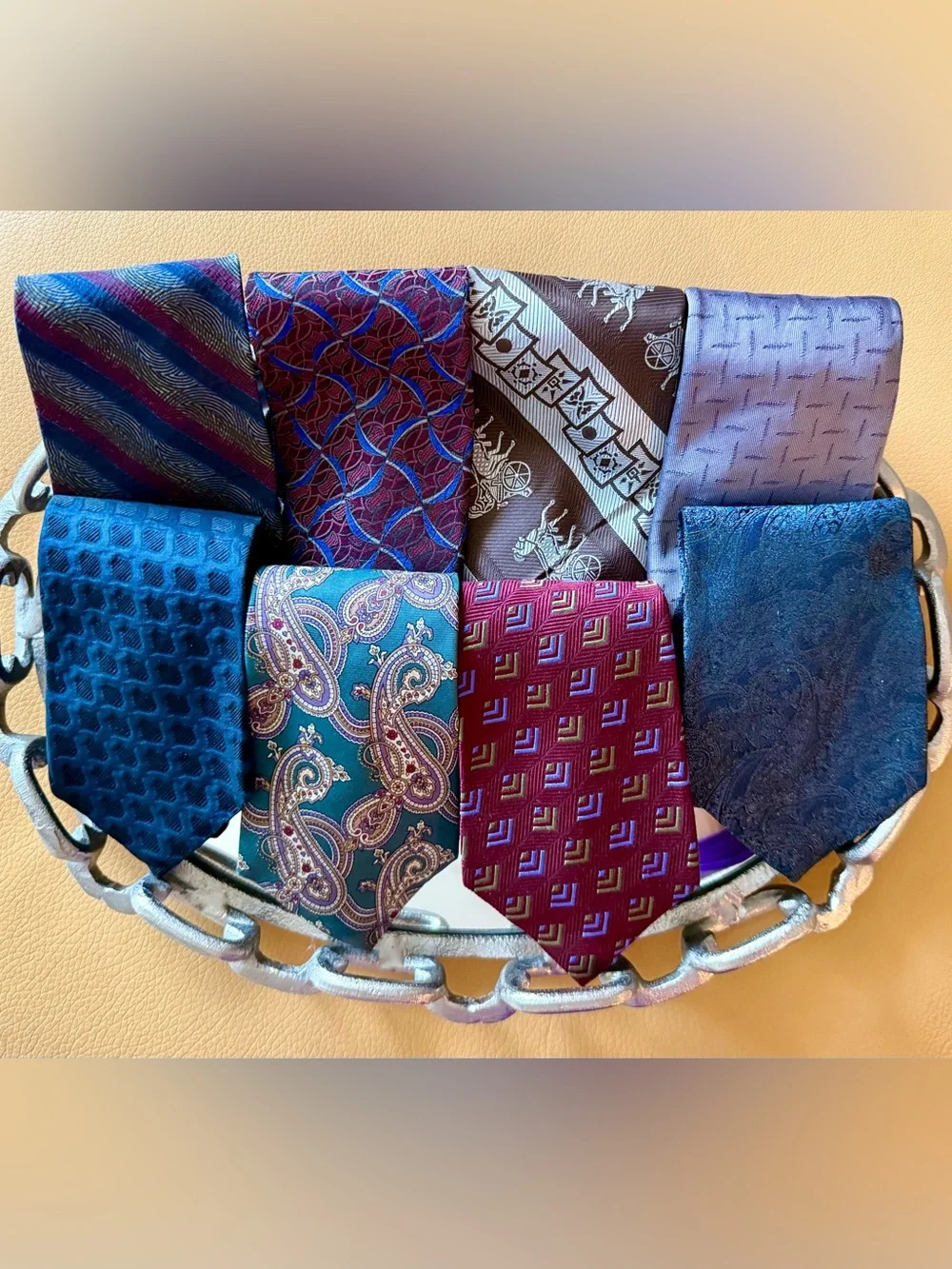 Lot of 8 TIES — Assorted Designs for Men, Women, Crafters